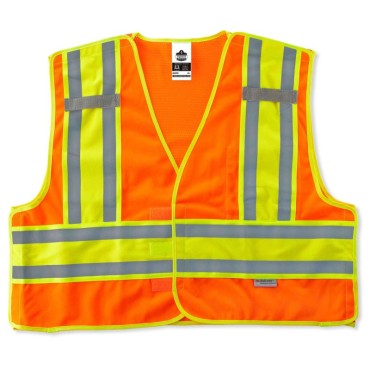 Ergodyne 8245PSV 6XL7XL Orange Public Safety Vest