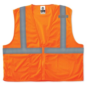 Ergodyne 8210Z 4XL5XL Orange Class 2 Economy Vest