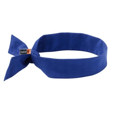 Ergodyne 6700FR  Blue Evaporative FR Cooling Bandana - Tie