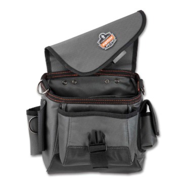 Ergodyne 5516  Gray Topped Tool Pouch - Strap Attachment