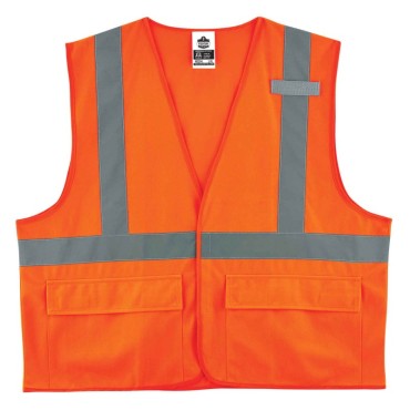 Ergodyne 8225HL 4XL5XL Orange Class 2 Standard Vest