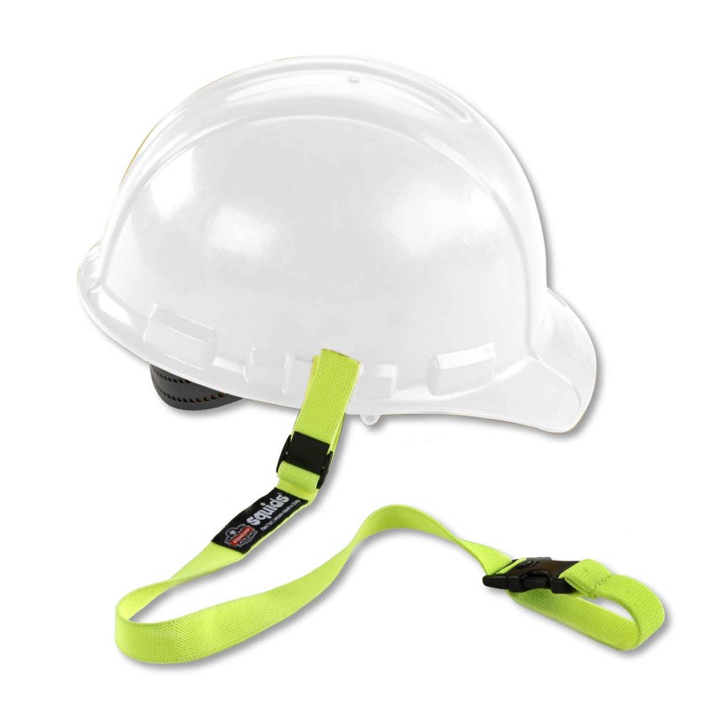 Ergodyne 3150 Lime Elastic Hard Hat Lanyard with Buckle