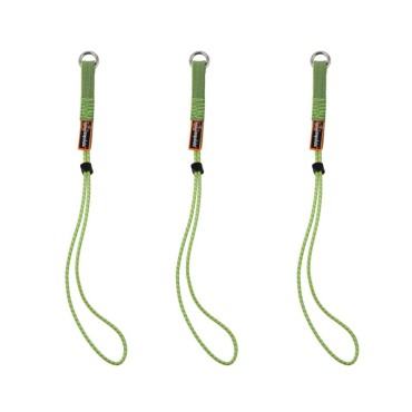 Ergodyne 3703 Extended Lime Elastic Loop Tool Tails Ext - 15lbs 3-pack