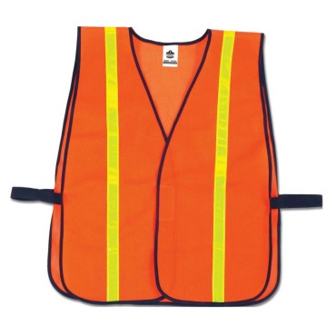 Ergodyne 8040HL  Orange Non-Certified Hi-Gloss Vest
