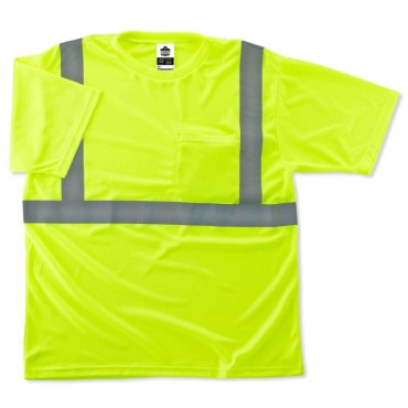 Ergodyne 8289 5XL Lime Class 2 T-Shirt