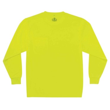 Ergodyne 8091 5XL Lime Non-Certified Long Sleeve T-Shirt
