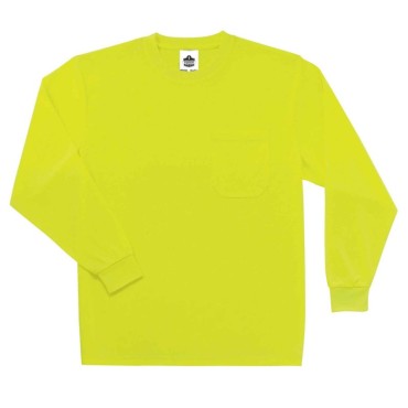 Ergodyne 8091 5XL Lime Non-Certified Long Sleeve T-Shirt