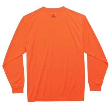 Ergodyne 8091 5XL Orange Non-Certified Long Sleeve T-Shirt