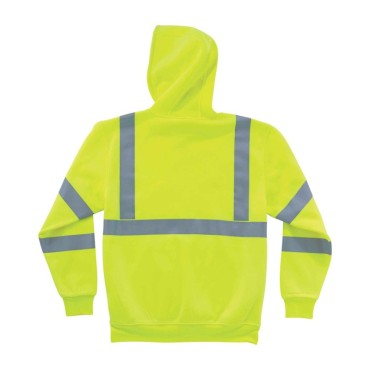 Ergodyne 8393 5XL Lime Class 3 Hooded Sweatshirt