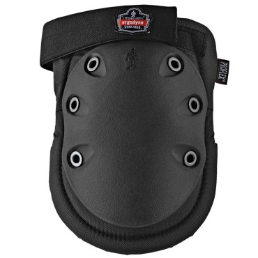 Ergodyne 335HL  Black Cap Slip Resistant Rubber Cap Knee Pad - H&L