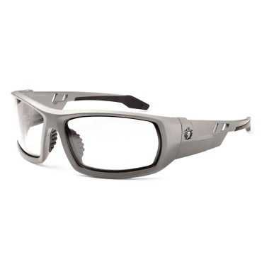 Ergodyne ODIN Clear Lens Matte Gray Safety Glasses