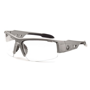 Ergodyne DAGR Clear Lens Matte Gray Safety Glasses