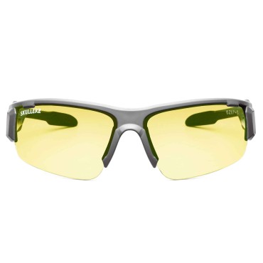 Ergodyne DAGR Yellow Lens Matte Gray Safety Glasses