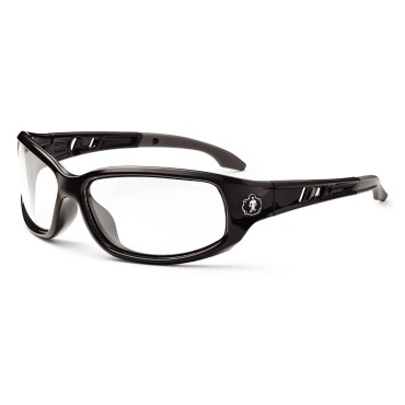 Ergodyne VALKYRIE Anti-Fog Clear Lens Black Safety Glasses