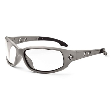 Ergodyne VALKYRIE Clear Lens Matte Gray Safety Glasses