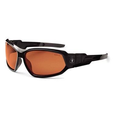 Ergodyne LOKI Polarized Copper Lens Black Safety Glasses  Goggles