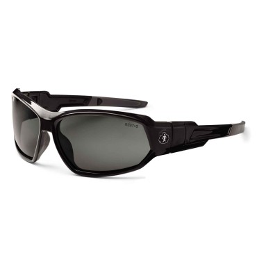 Ergodyne LOKI Smoke Lens Black Safety Glasses  Goggles