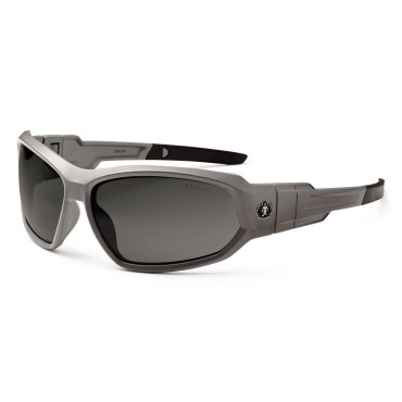 Ergodyne LOKI Smoke Lens Matte Gray Safety Glasses  Goggles