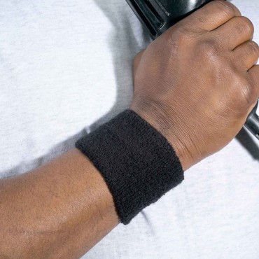 Ergodyne 6500  Black Wrist Sweatband