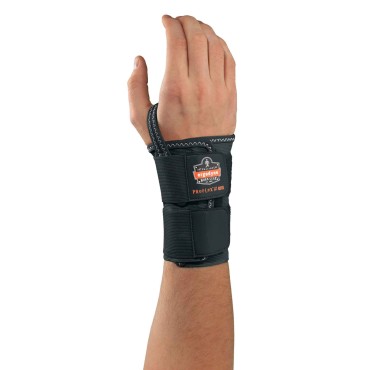 Ergodyne 4010 XL-Left Black Double Strap Wrist Support