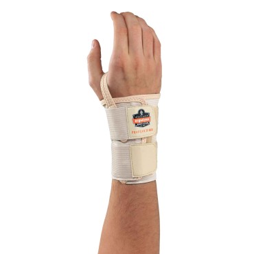Ergodyne 4010 XL-Left Tan Double Strap Wrist Support
